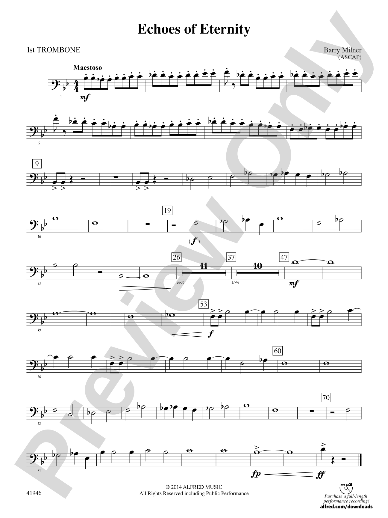 Echoes of Eternity: 1st Trombone