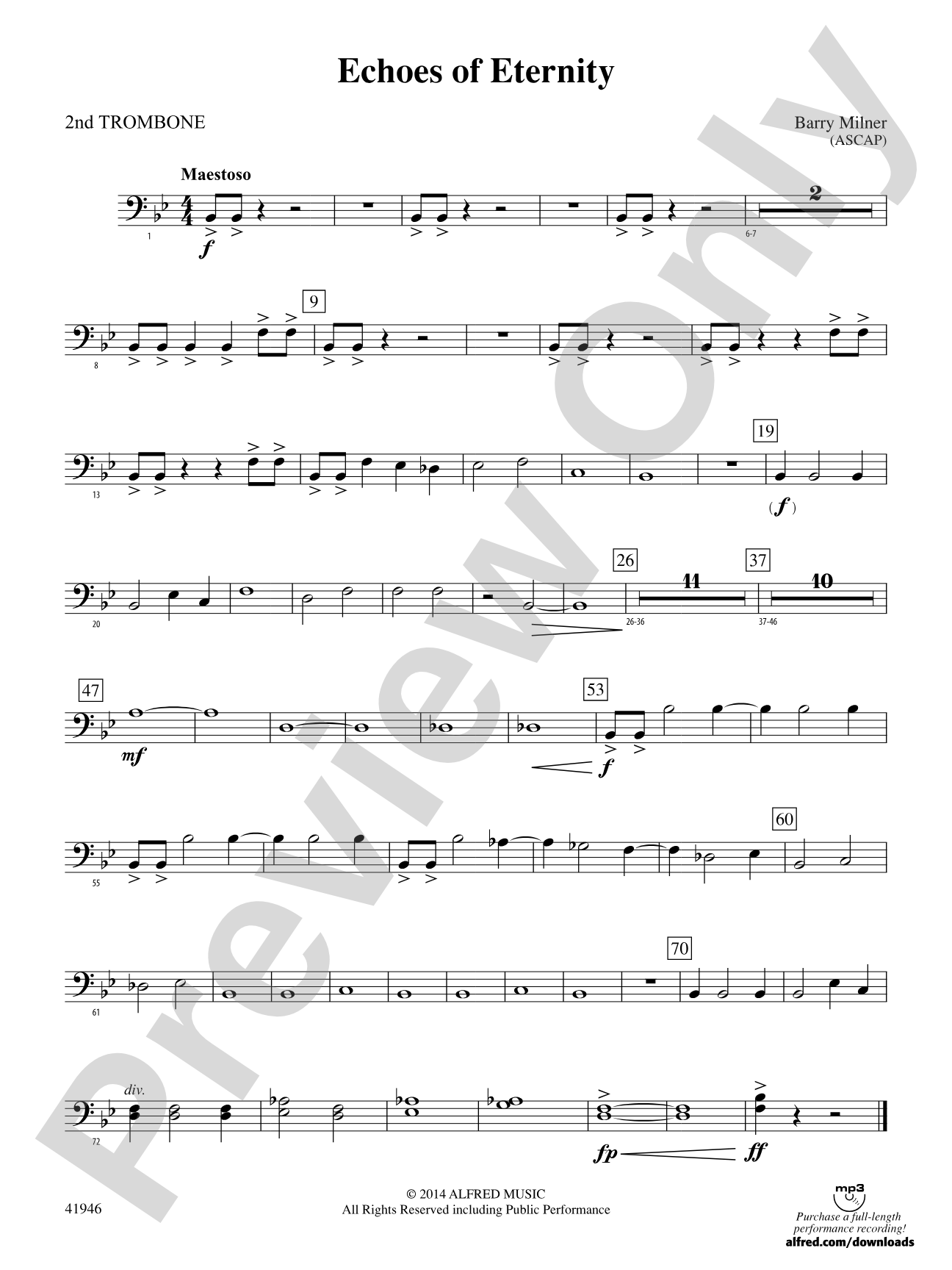 Echoes of Eternity: 2nd Trombone