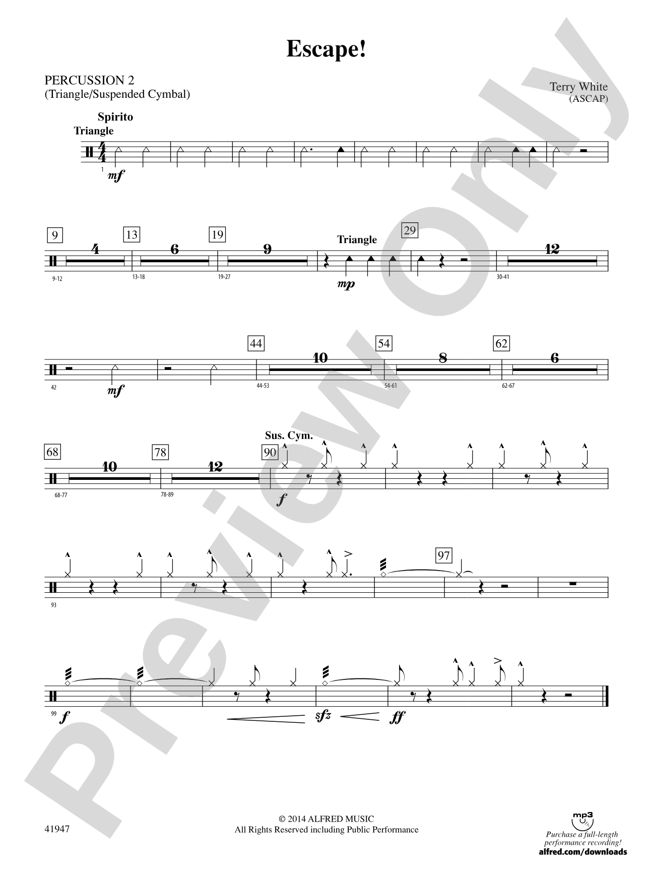 Escape!: 2nd Percussion
