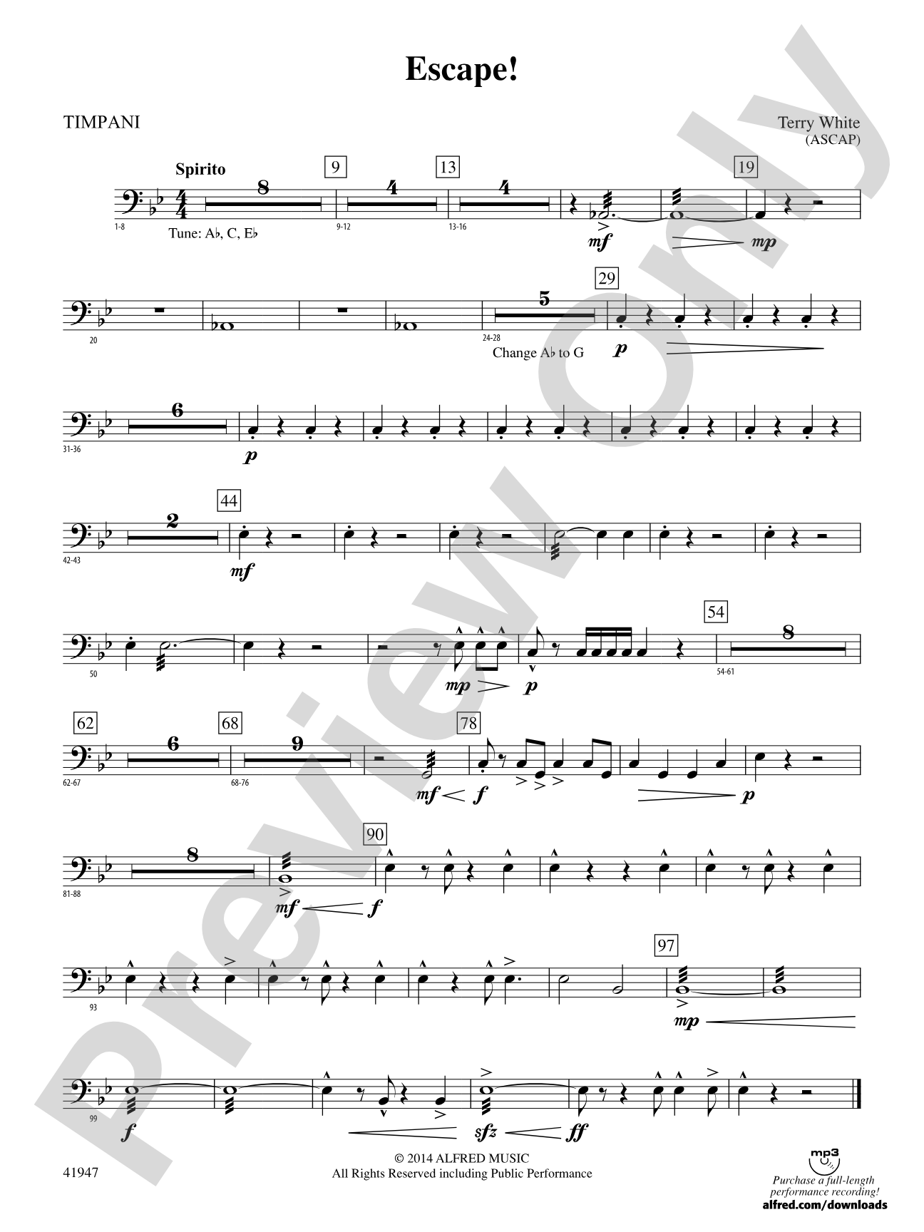 Escape!: Timpani