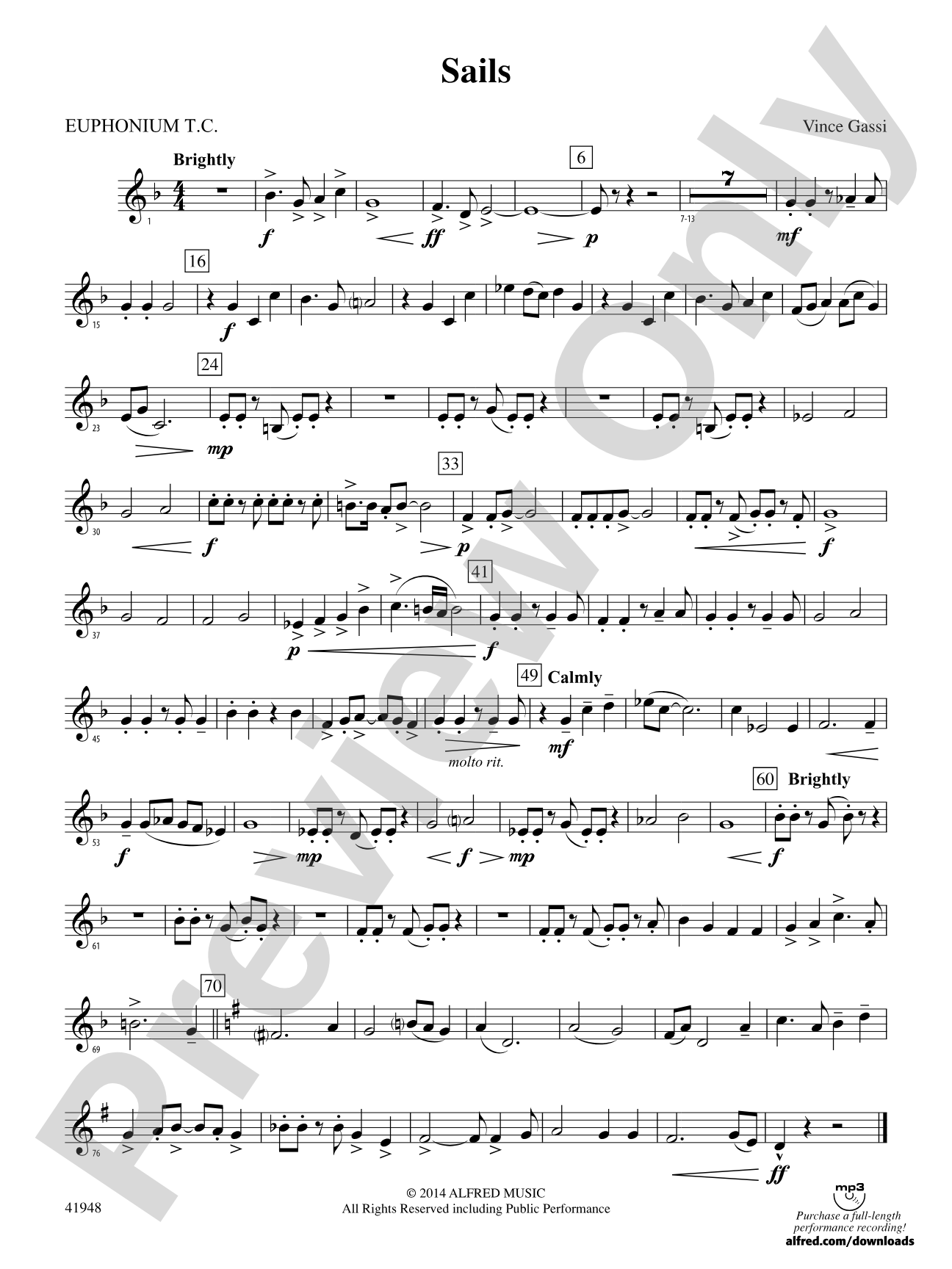 Sails: Baritone T.C.