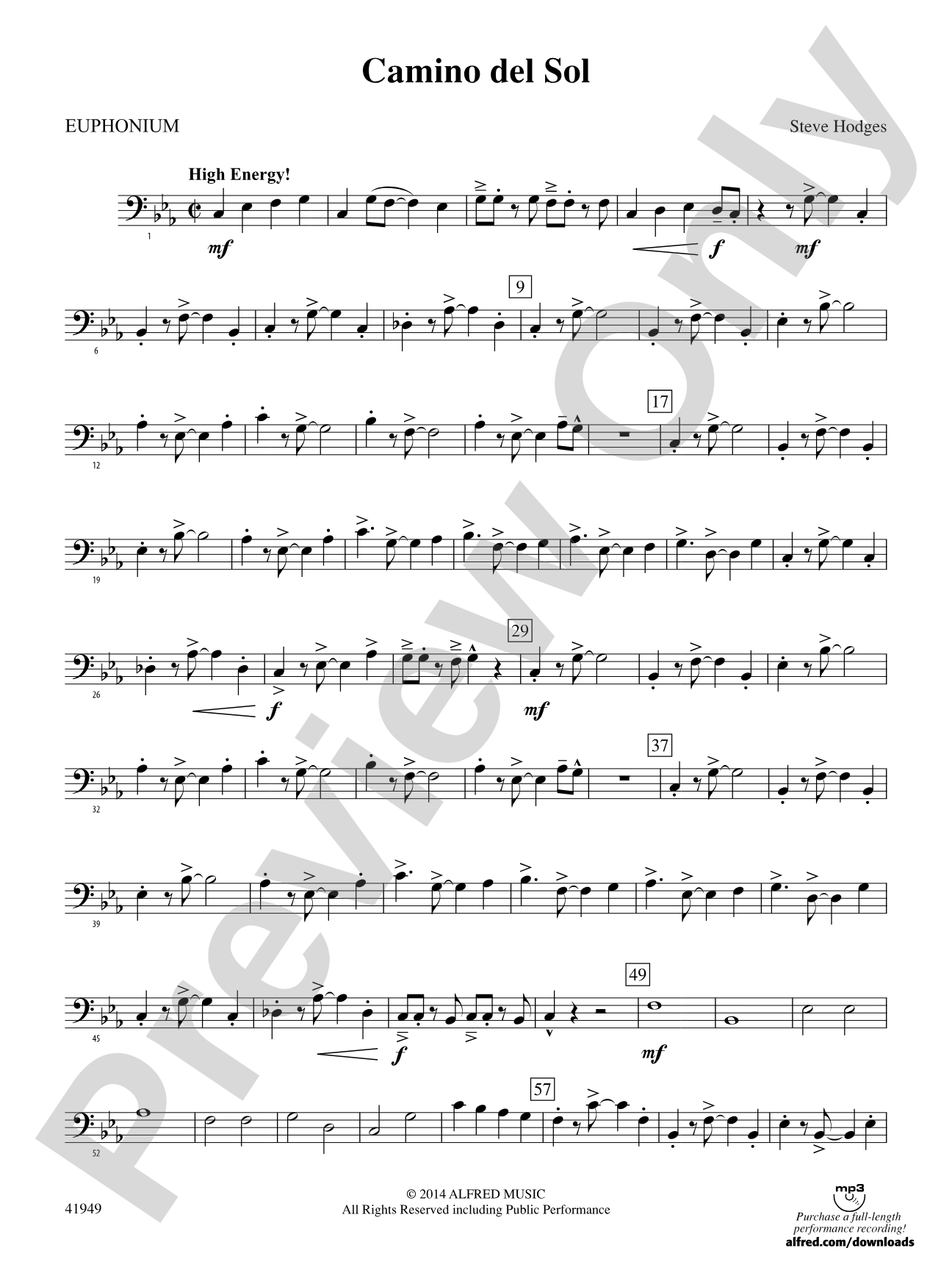 Camino del Sol: Baritone B.C.