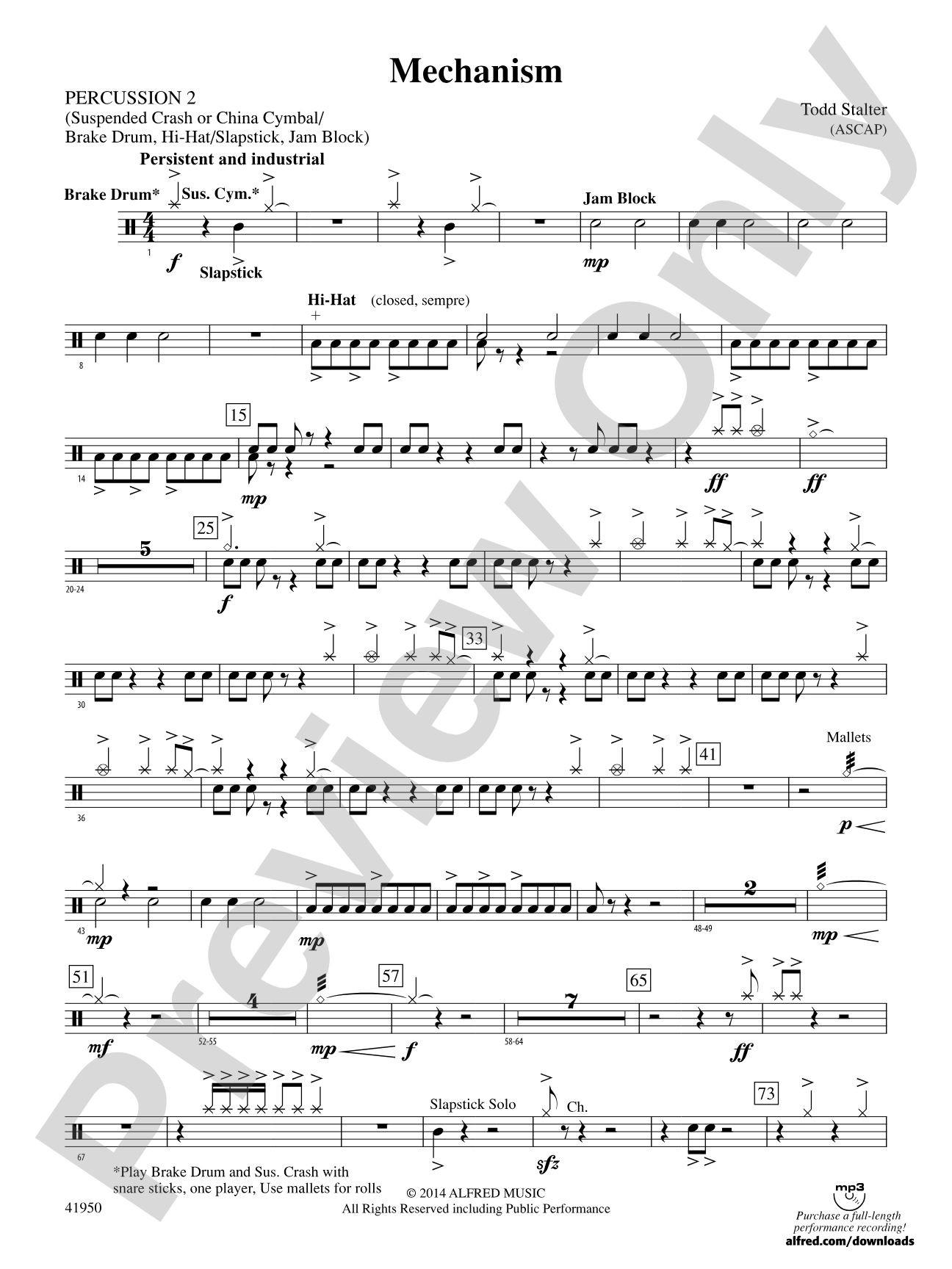 Mechanism: 2nd Percussion