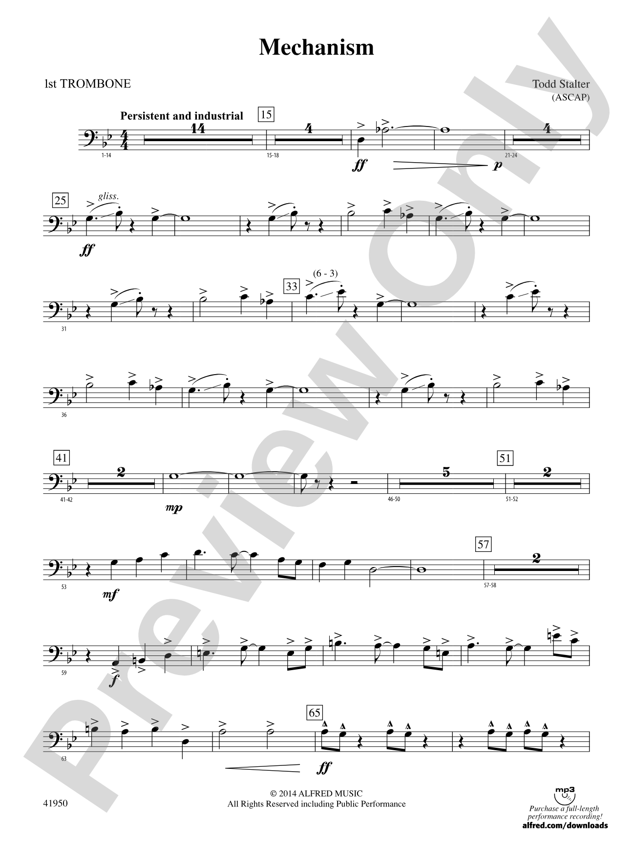 Mechanism: 1st Trombone