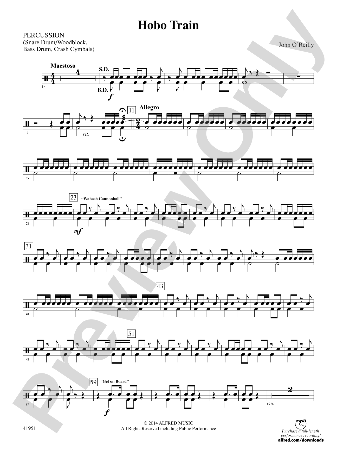 Hobo Train: 1st Percussion