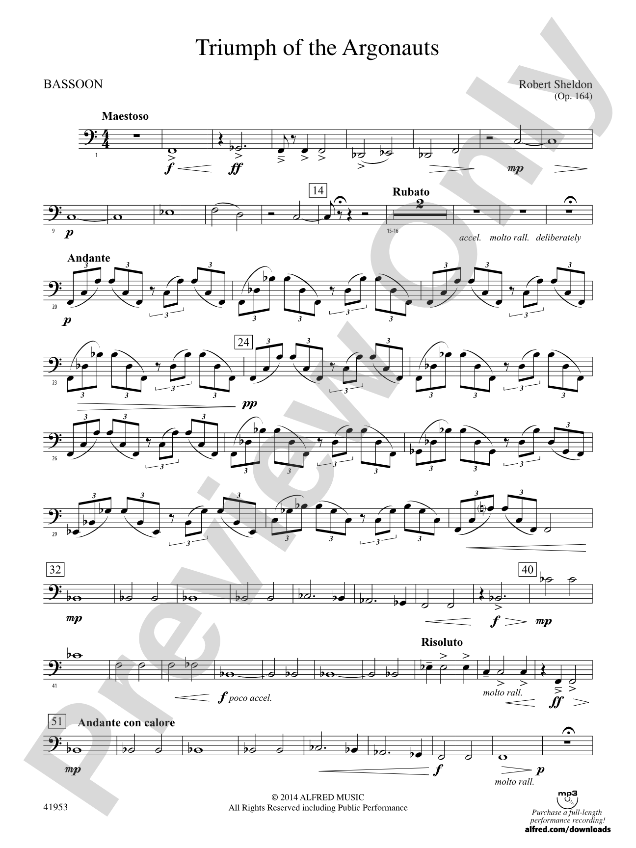 Triumph of the Argonauts: Bassoon