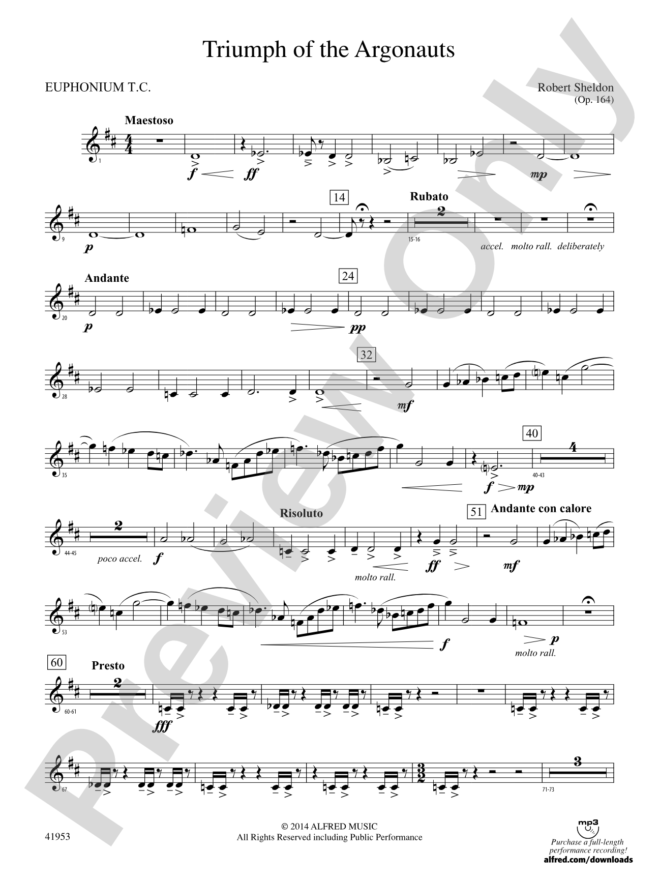 Triumph of the Argonauts: Baritone T.C.
