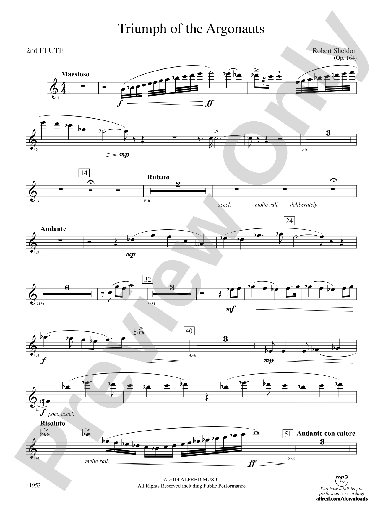 Triumph of the Argonauts: 2nd Flute