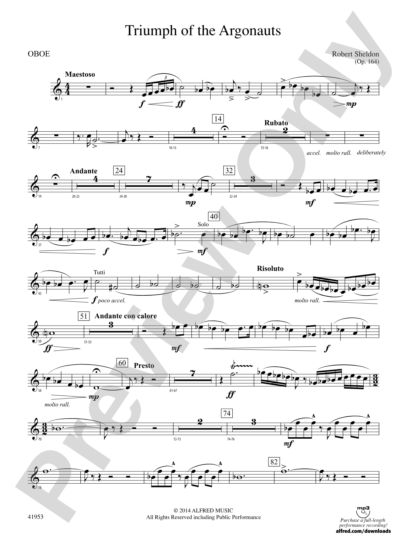 Triumph of the Argonauts: Oboe