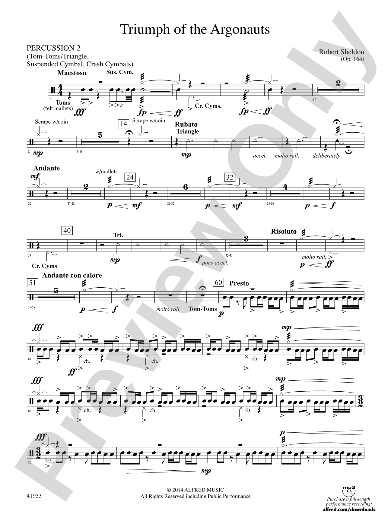 Triumph of the Argonauts: 2nd Percussion