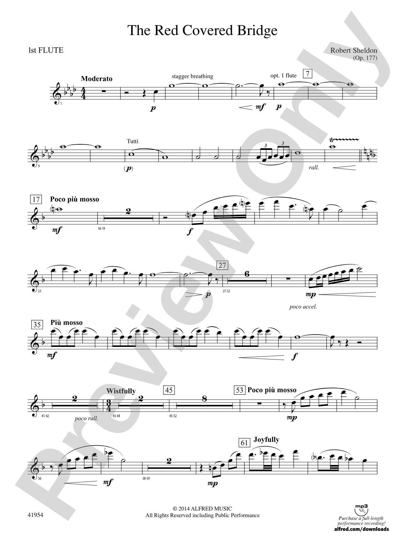 The Red Covered Bridge: Flute