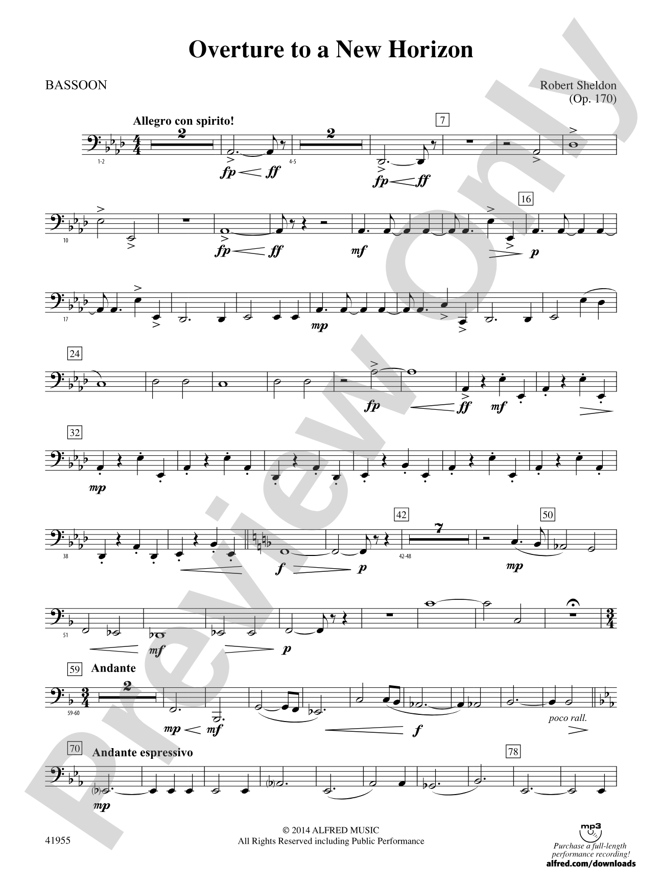 Overture to a New Horizon: Bassoon