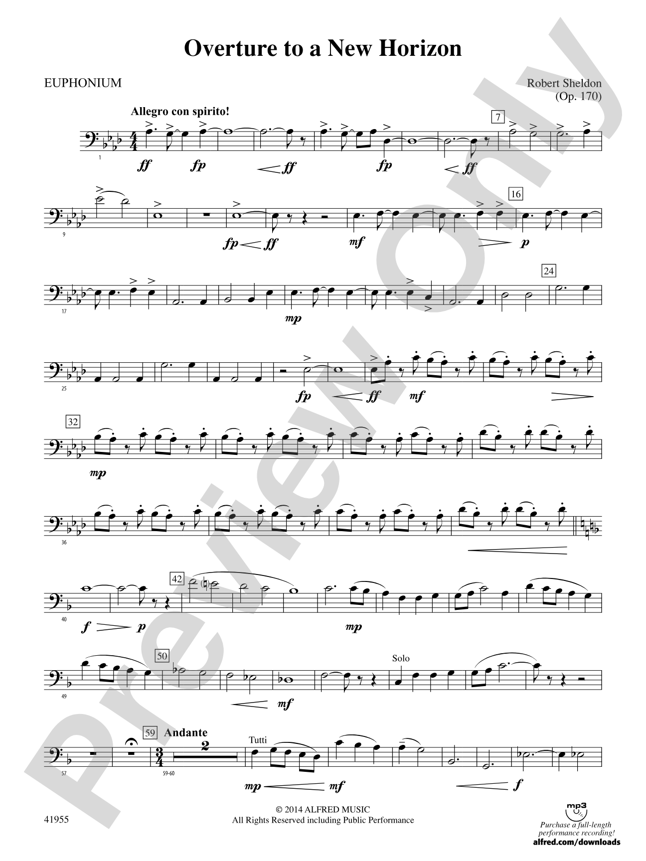 Overture to a New Horizon: Baritone B.C.