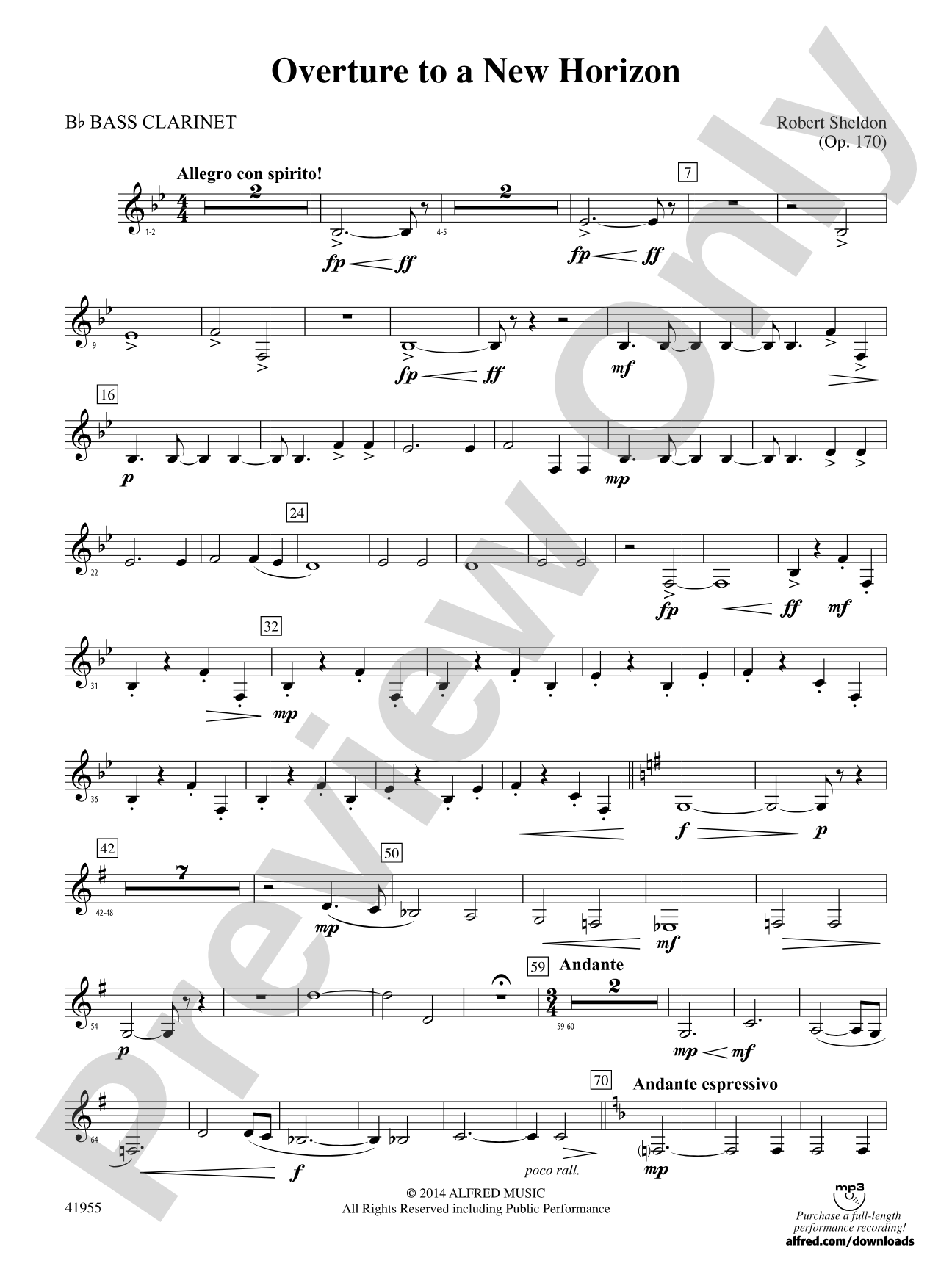 Overture to a New Horizon: B-flat Bass Clarinet