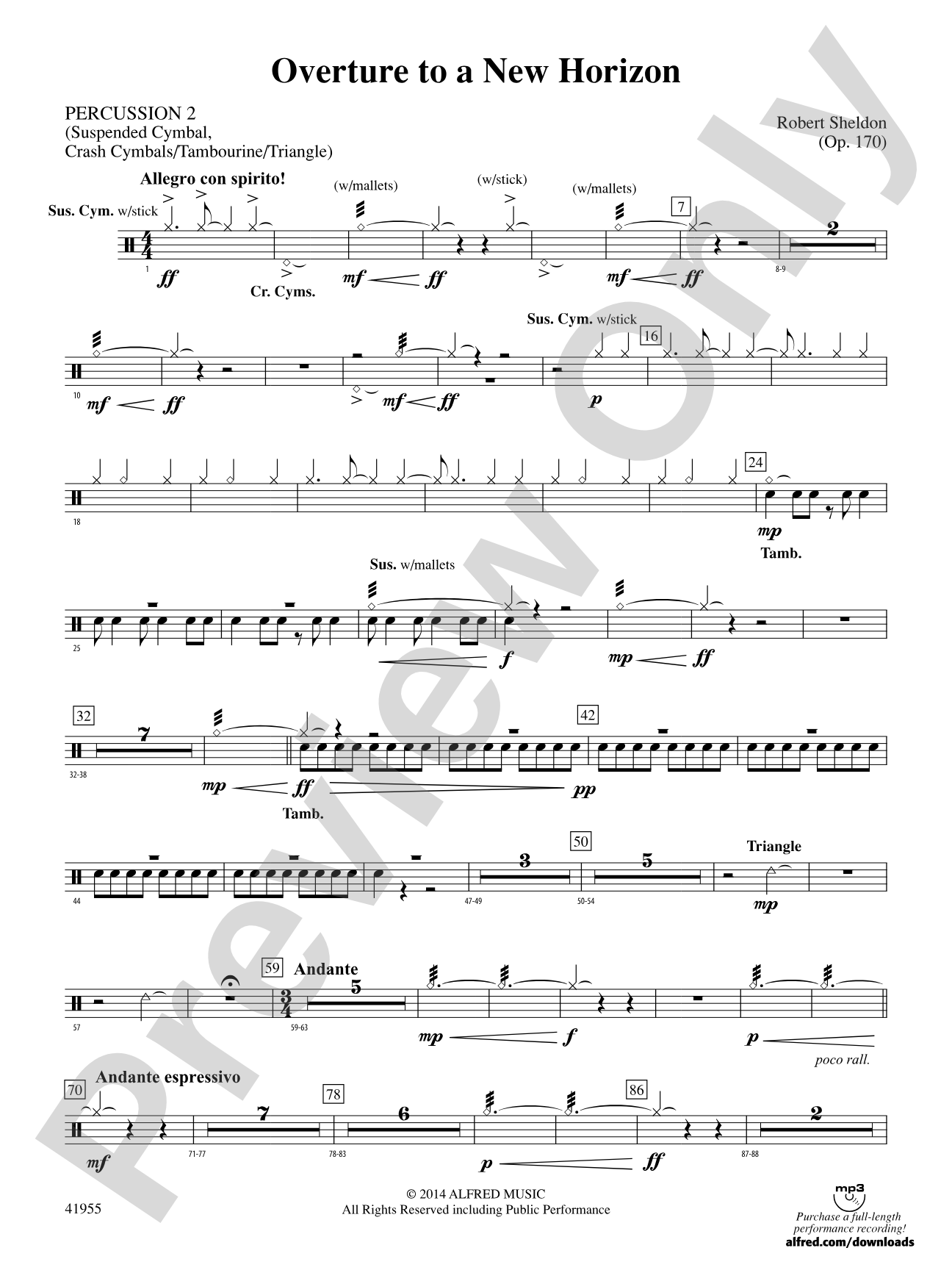 Overture to a New Horizon: 2nd Percussion