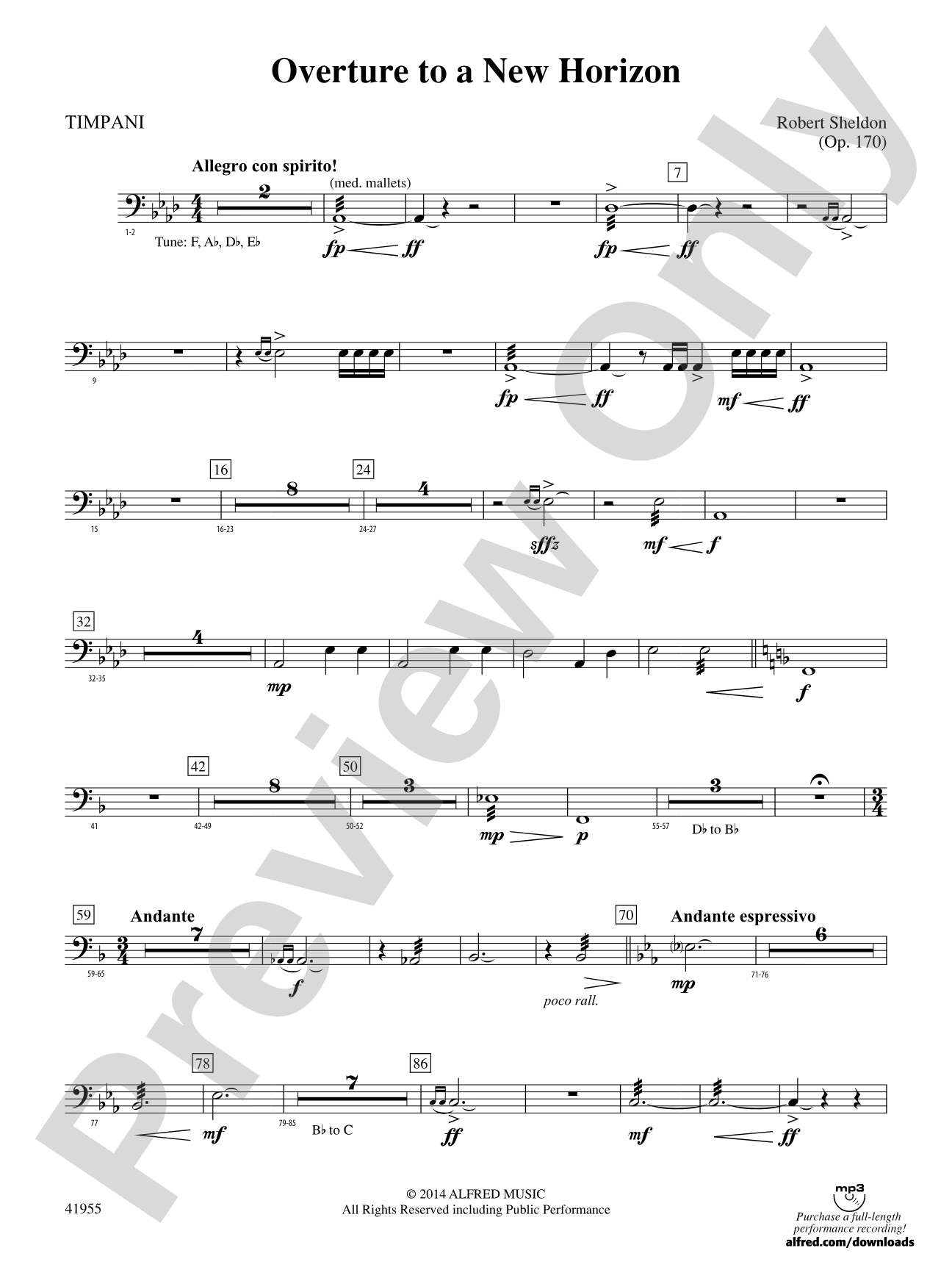 Overture to a New Horizon: Timpani