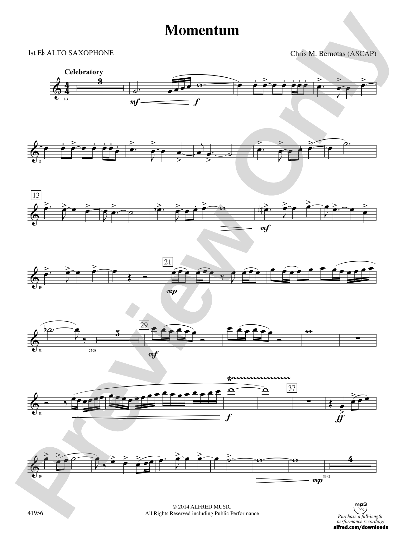 Momentum: E-flat Alto Saxophone