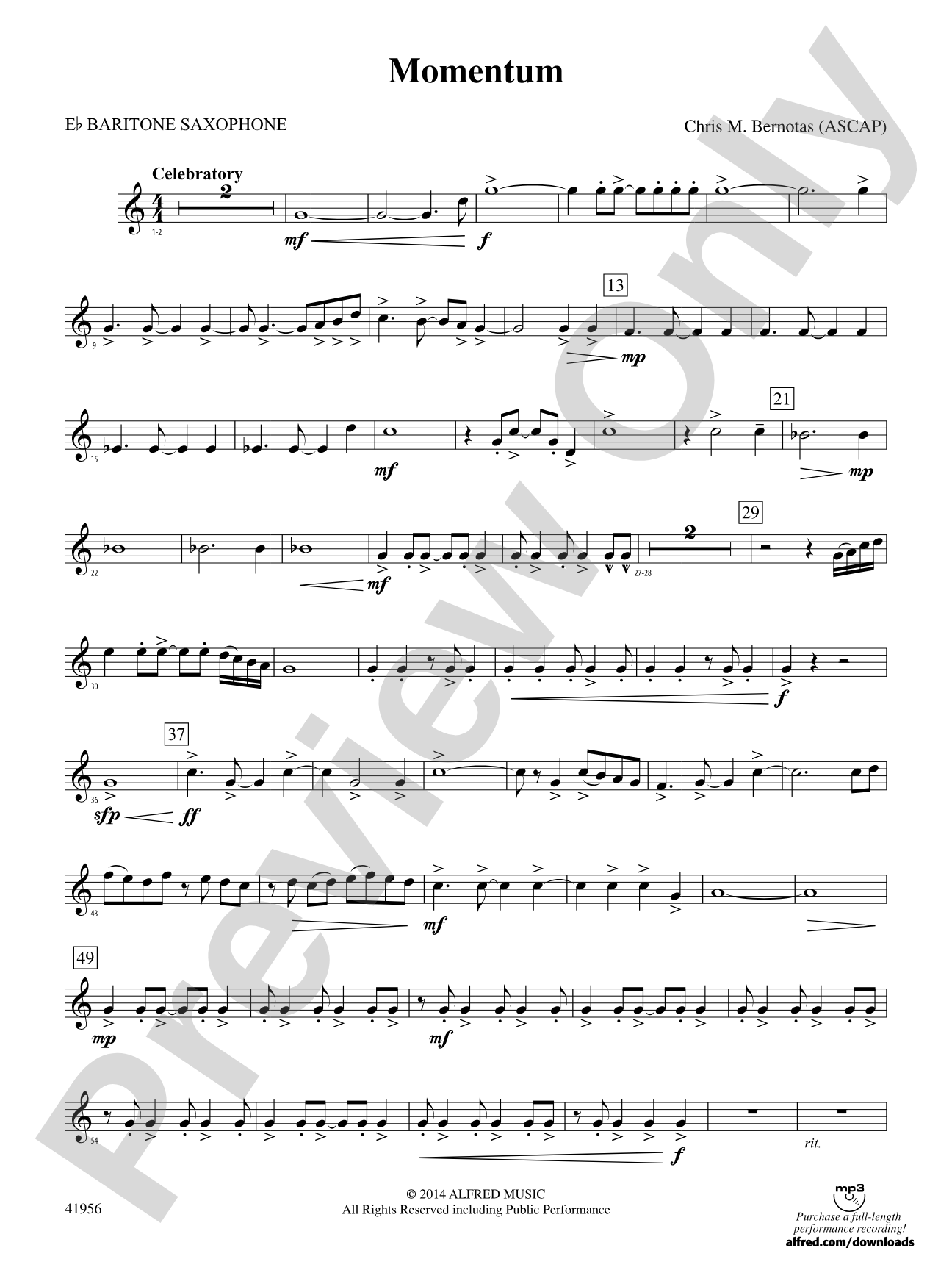 Momentum: E-flat Baritone Saxophone