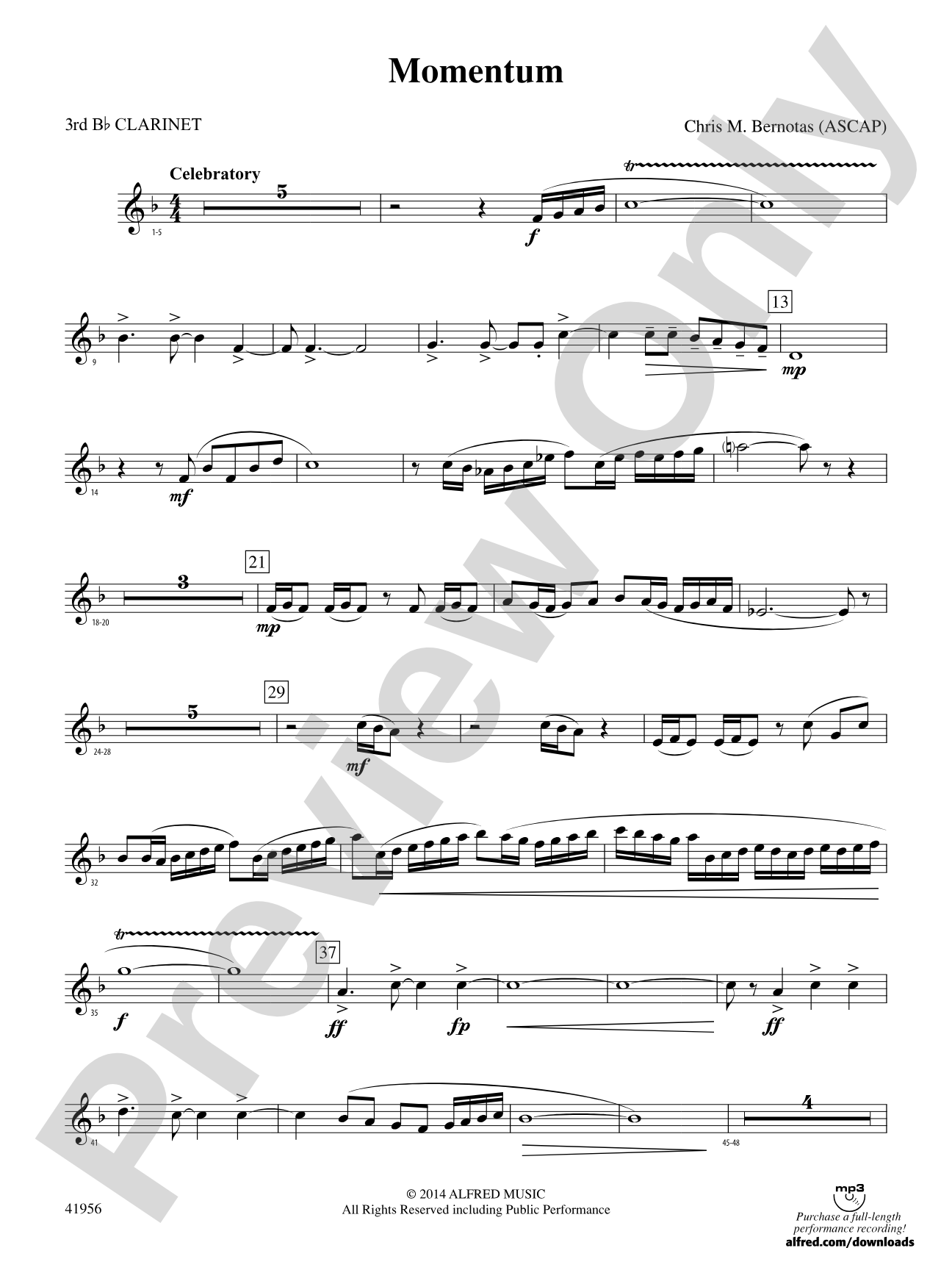 Momentum: 3rd B-flat Clarinet