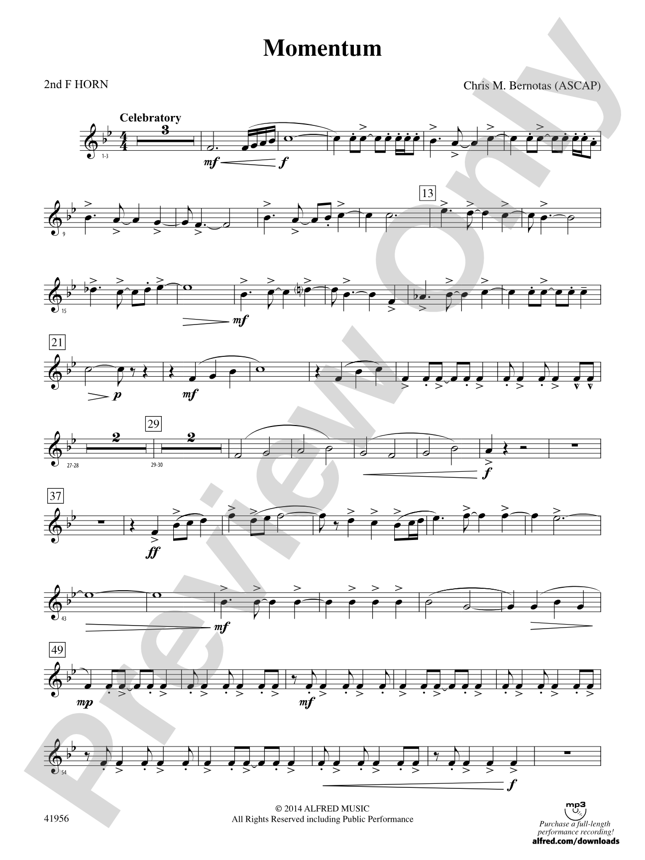 Momentum: 2nd F Horn