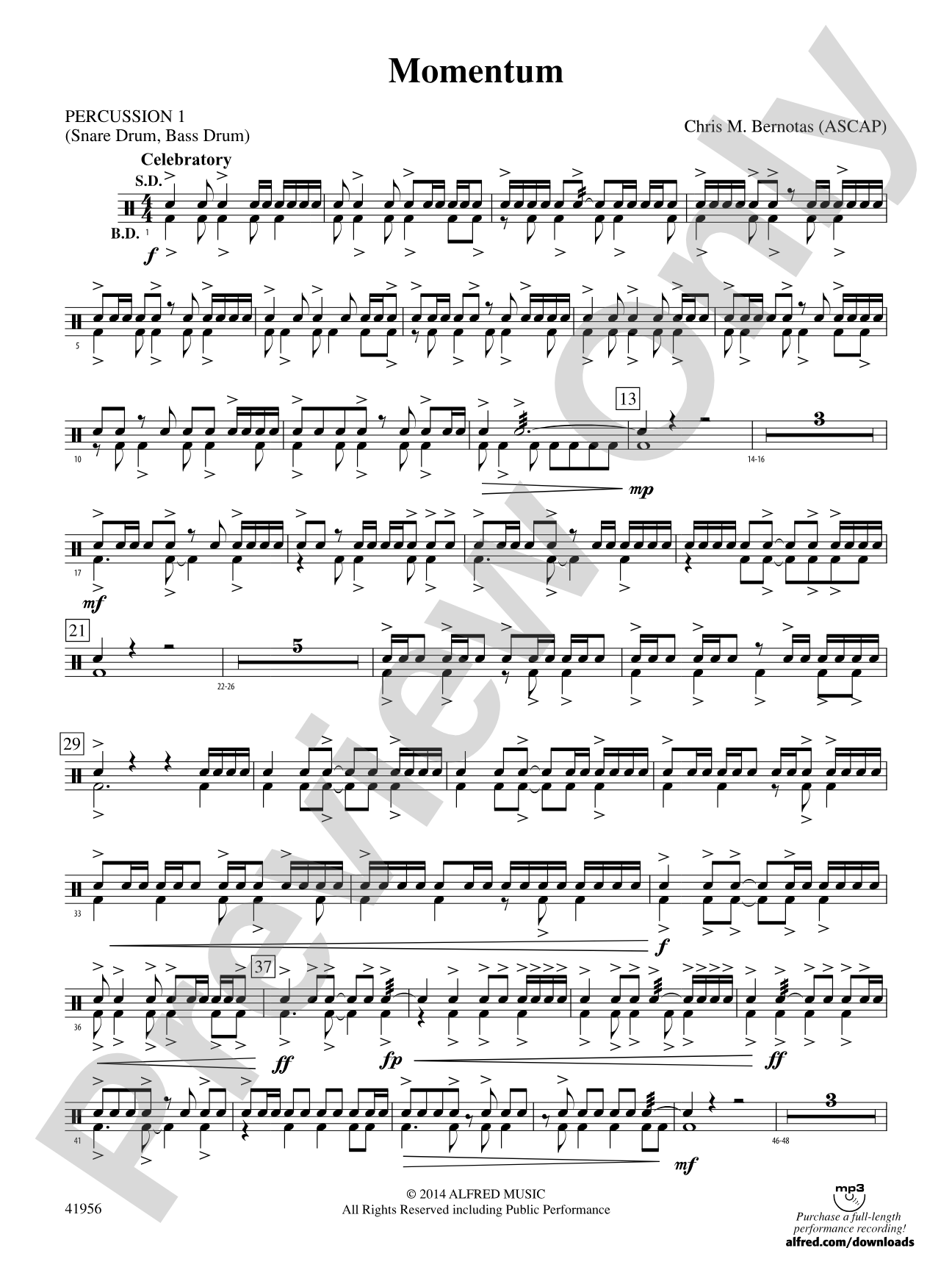 Momentum: 1st Percussion