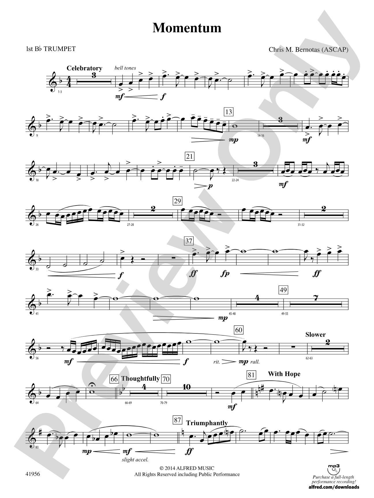 Momentum: 1st B-flat Trumpet