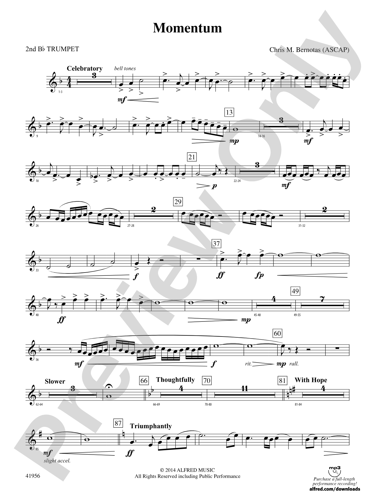 Momentum: 2nd B-flat Trumpet