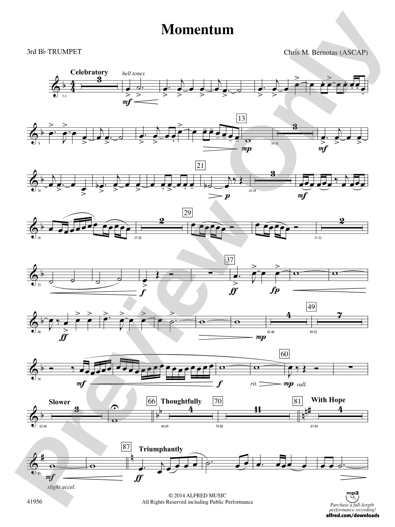 Momentum: 3rd B-flat Trumpet