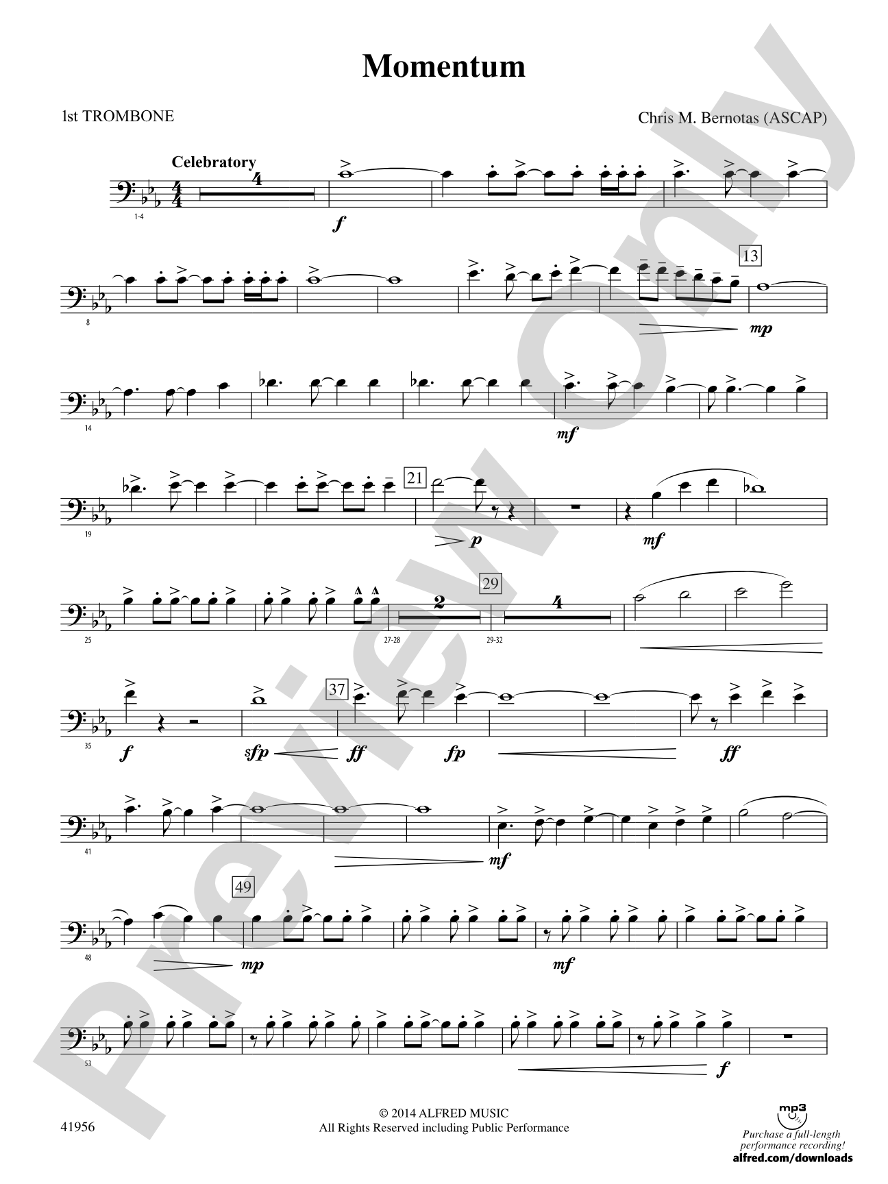 Momentum: 1st Trombone