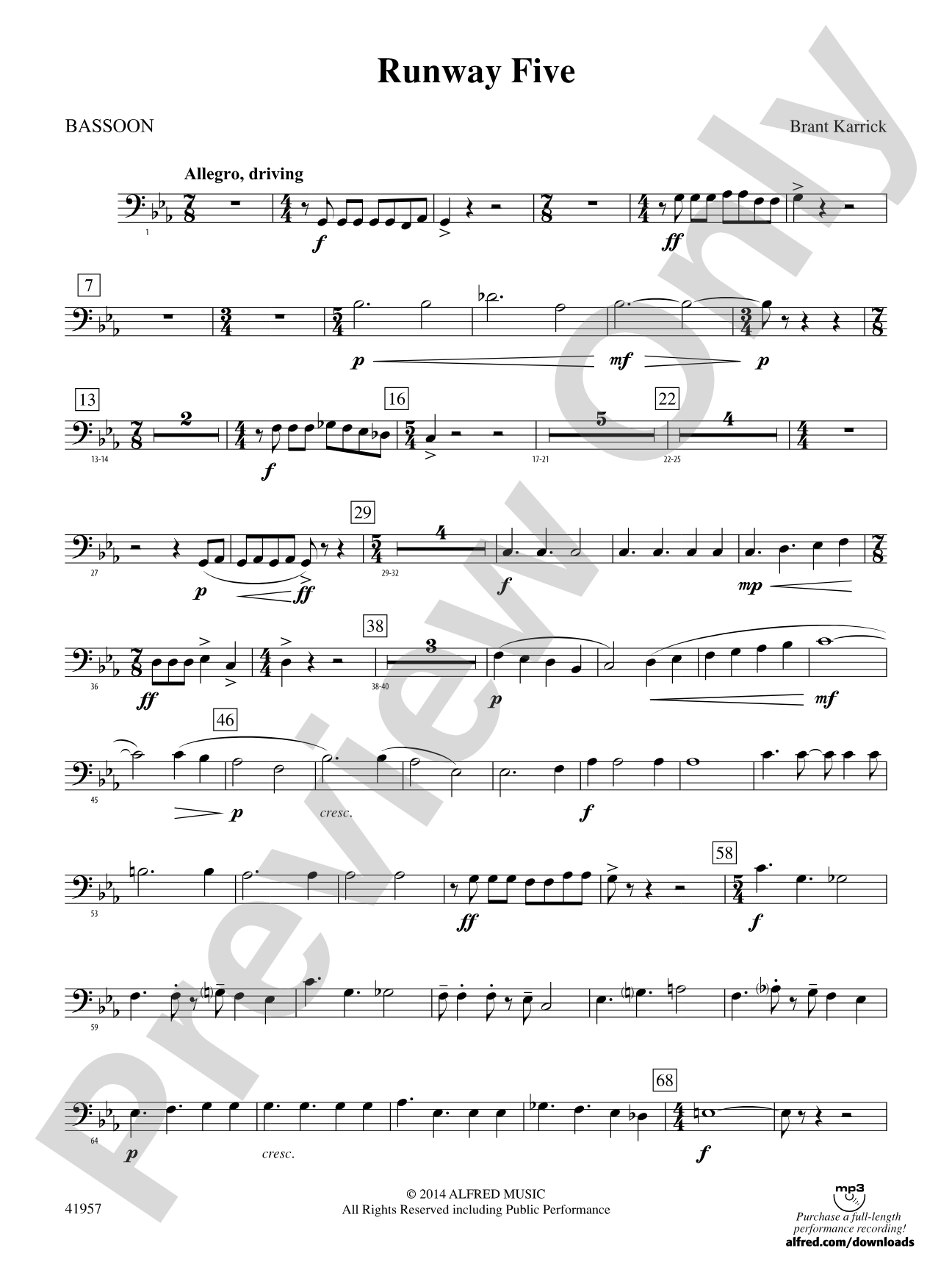 Runway Five: Bassoon