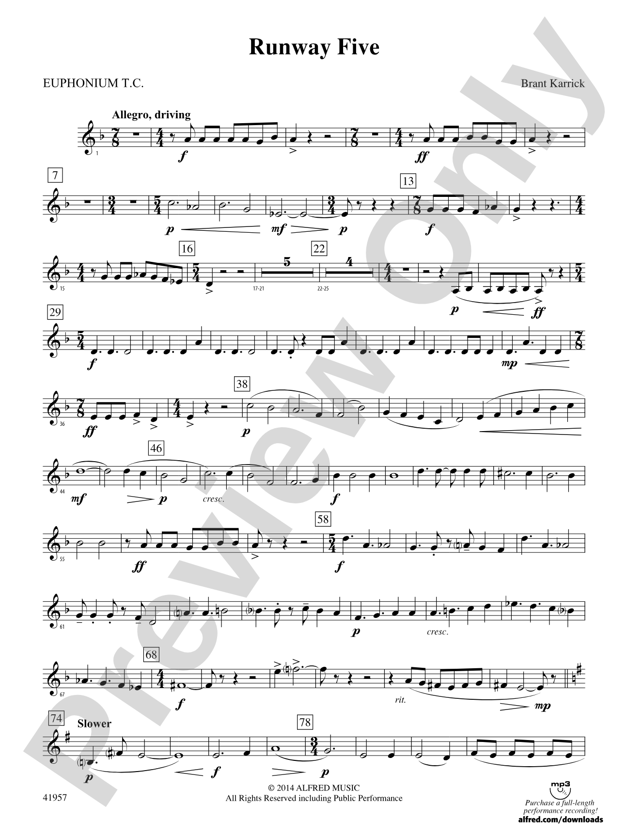 Runway Five: Baritone T.C.