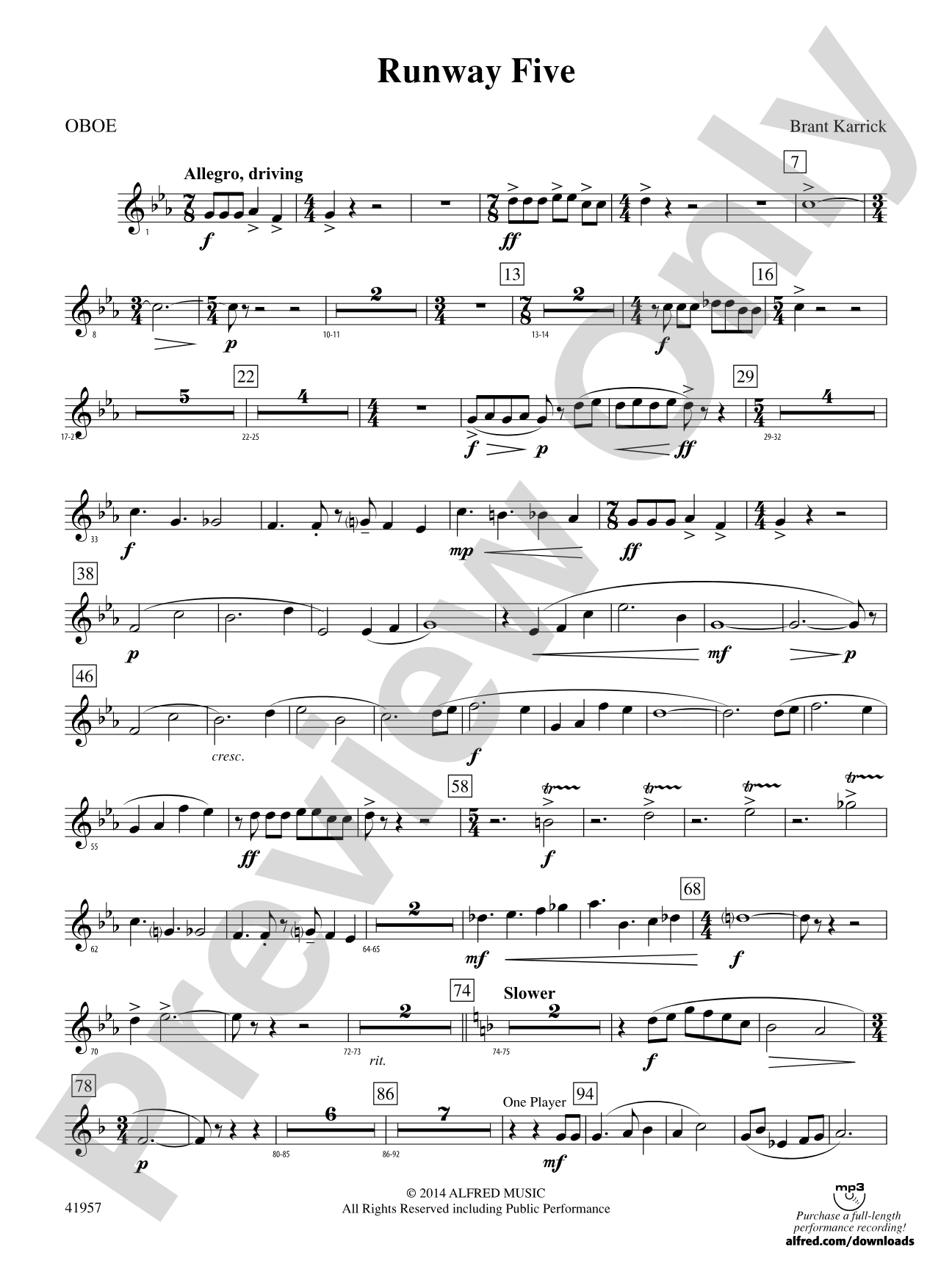 Runway Five: Oboe
