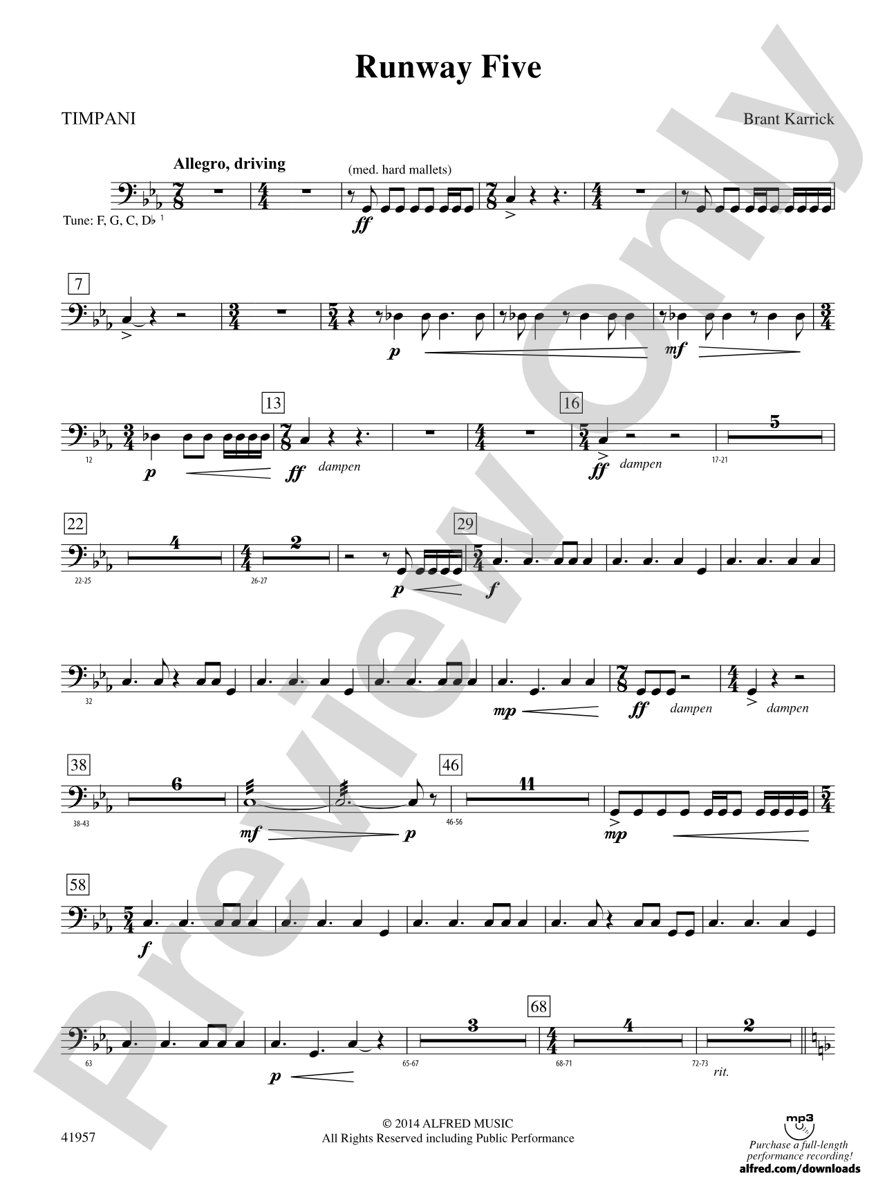 Runway Five: Timpani