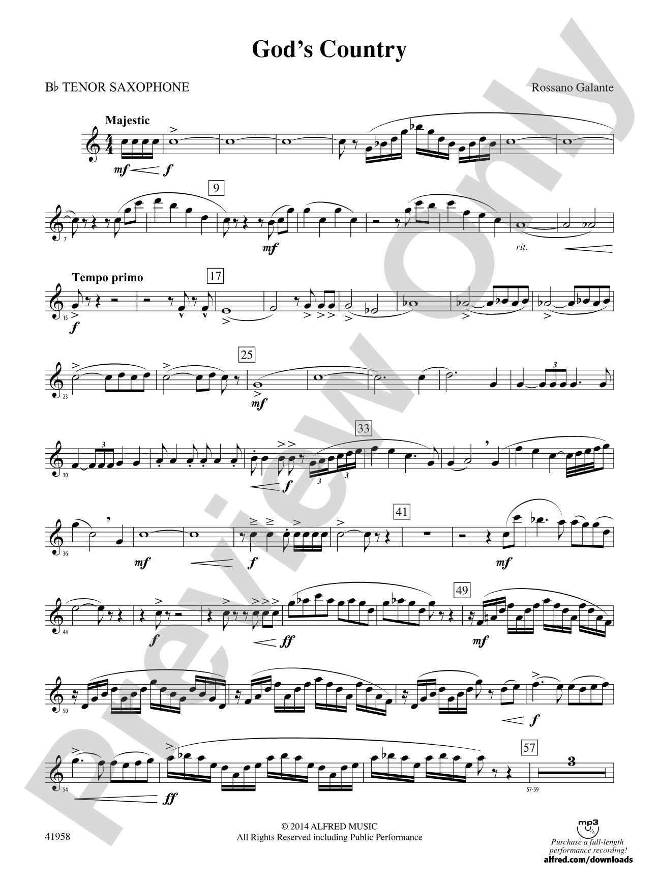 God's Country: B-flat Tenor Saxophone