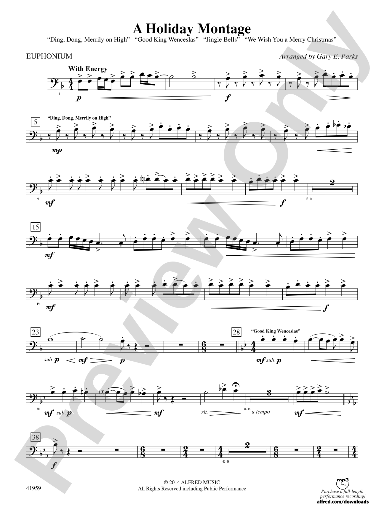 A Holiday Montage: Baritone B.C.