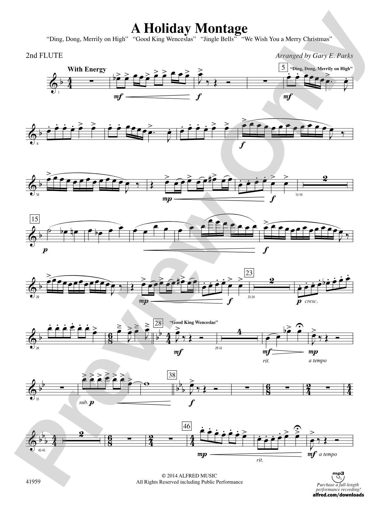 A Holiday Montage: 2nd Flute