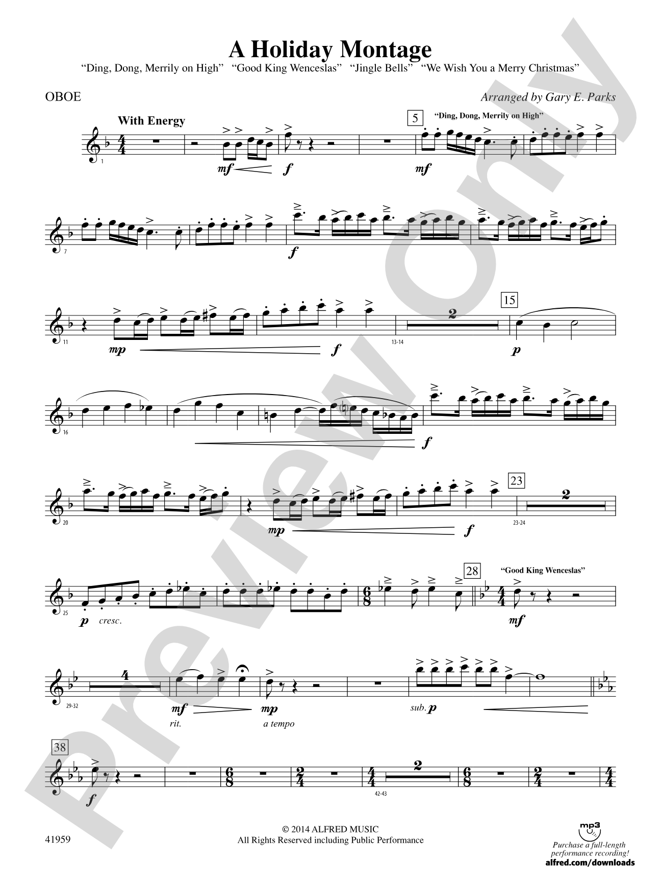 A Holiday Montage: Oboe