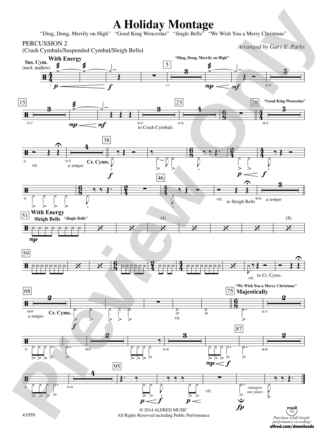 A Holiday Montage: 2nd Percussion