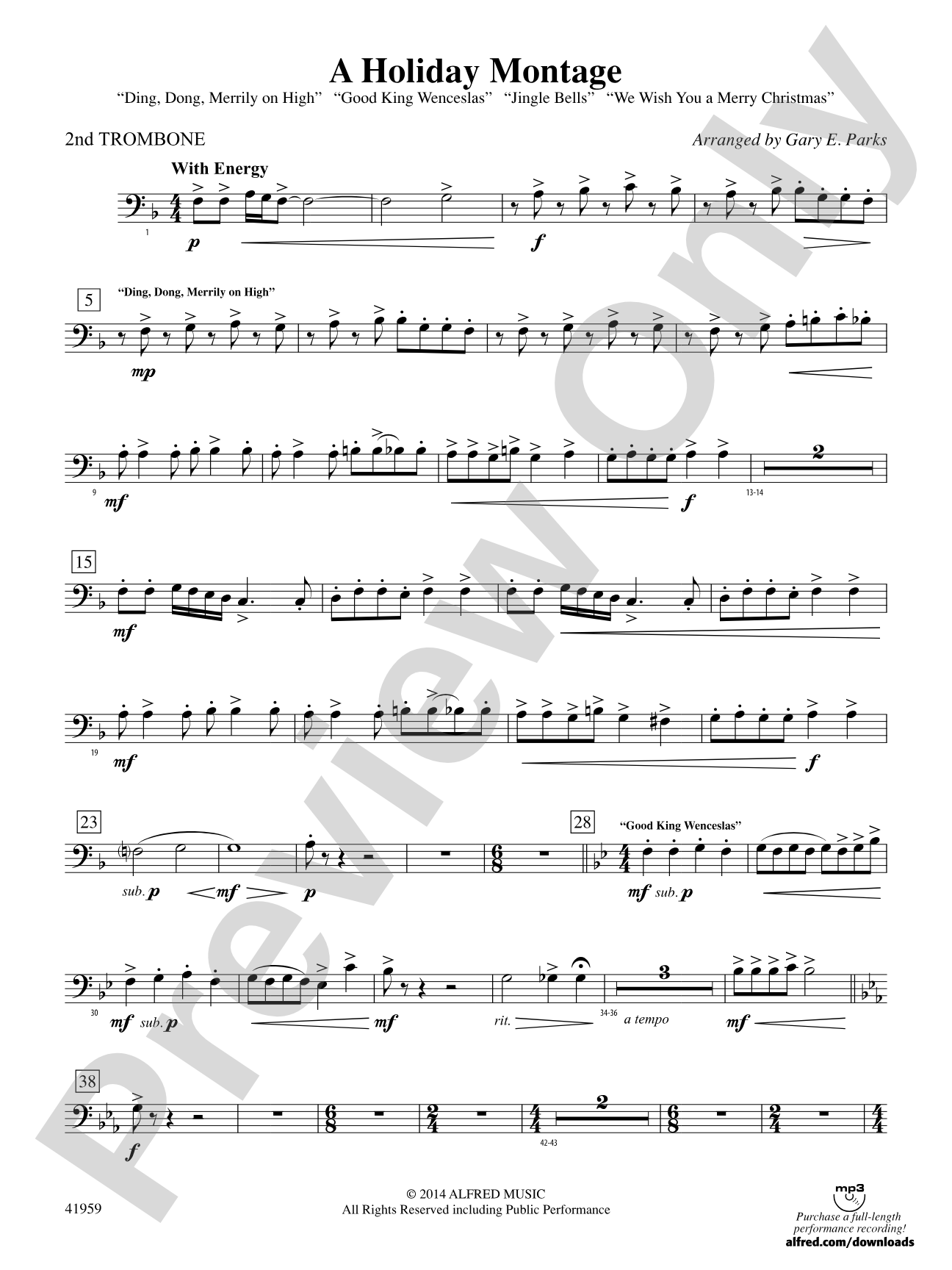 A Holiday Montage: 2nd Trombone