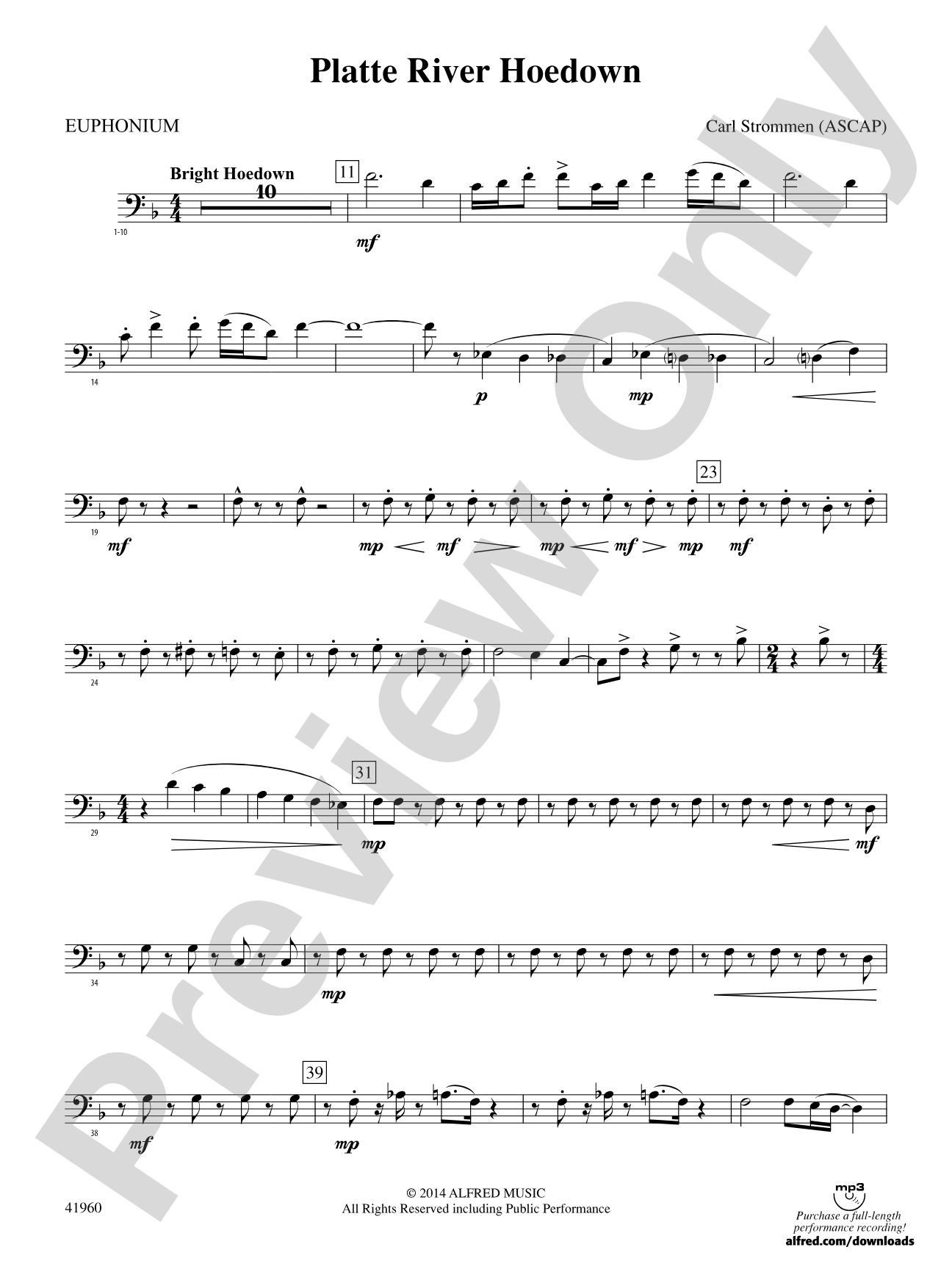 Platte River Hoedown: Baritone B.C.