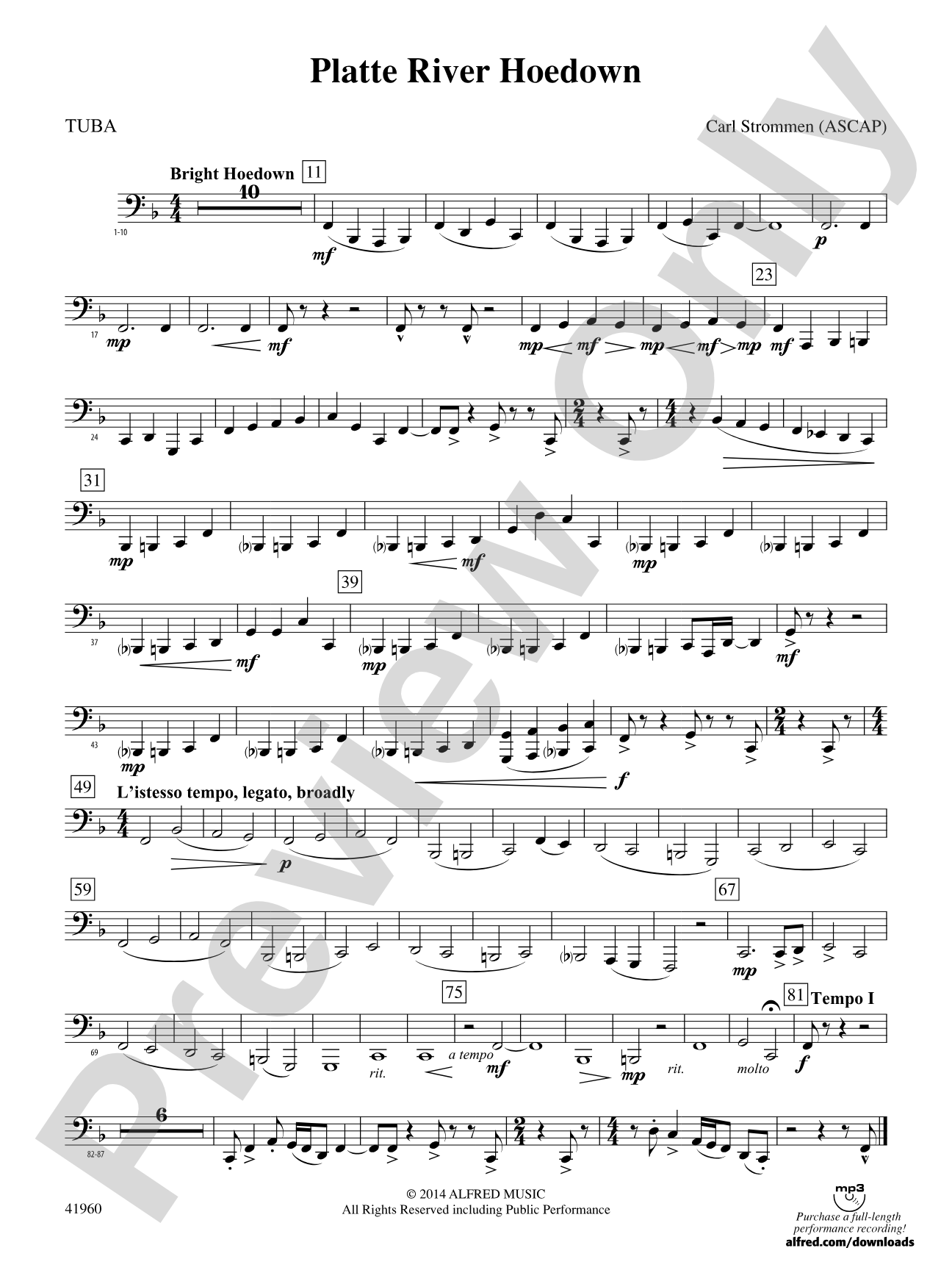 Platte River Hoedown: Tuba