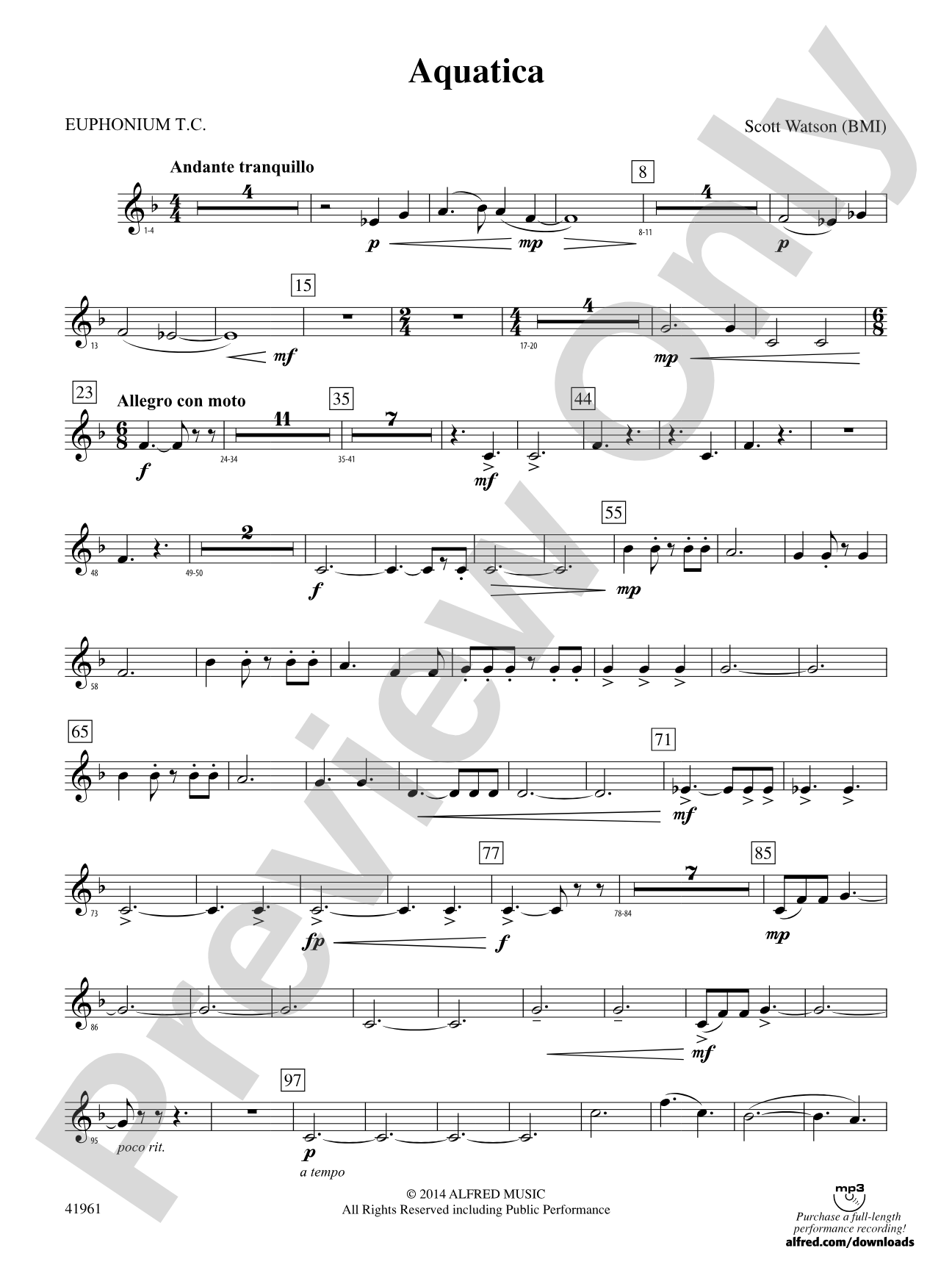 Aquatica: Baritone T.C.