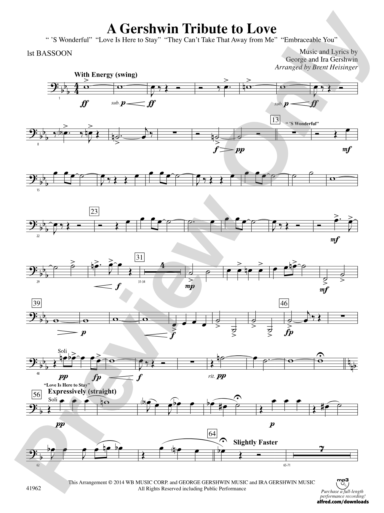 A Gershwin Tribute to Love: Bassoon