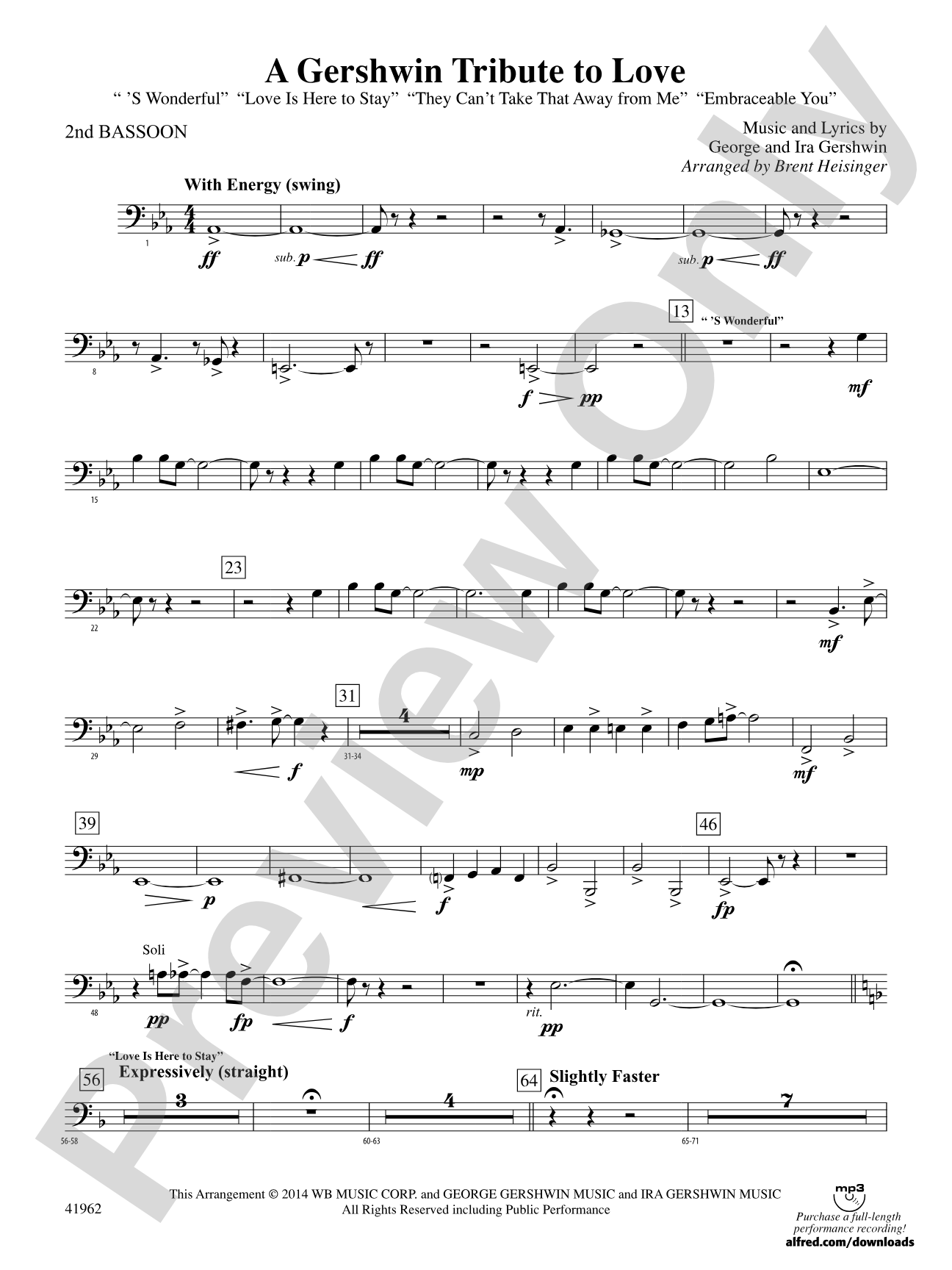 A Gershwin Tribute to Love: 2nd Bassoon