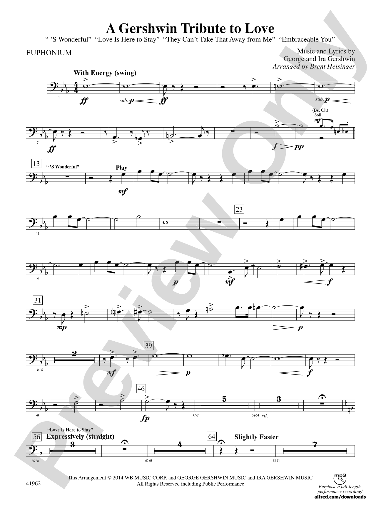 A Gershwin Tribute to Love: Baritone B.C.