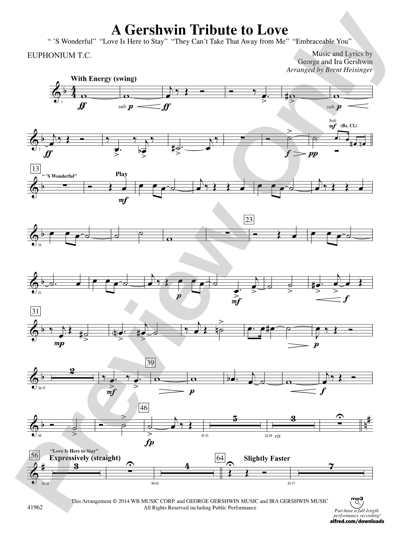 A Gershwin Tribute to Love: Baritone T.C.