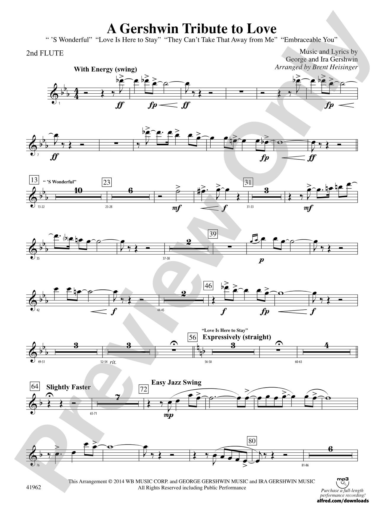 A Gershwin Tribute to Love: 2nd Flute