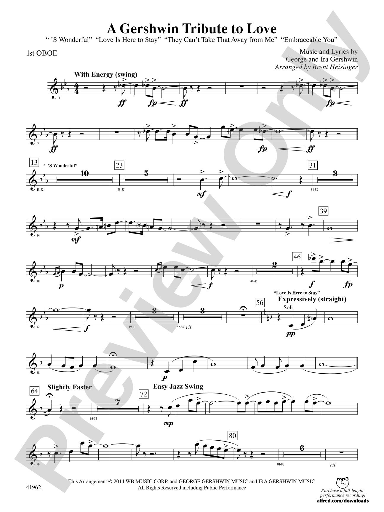 A Gershwin Tribute to Love: Oboe