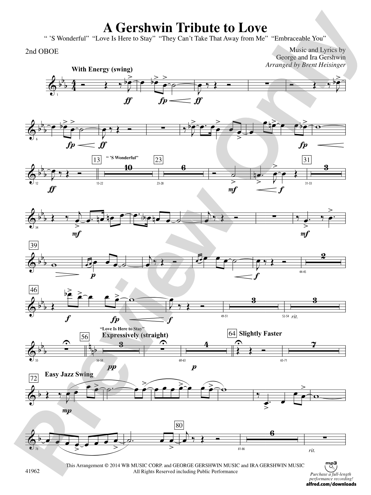 A Gershwin Tribute to Love: 2nd Oboe