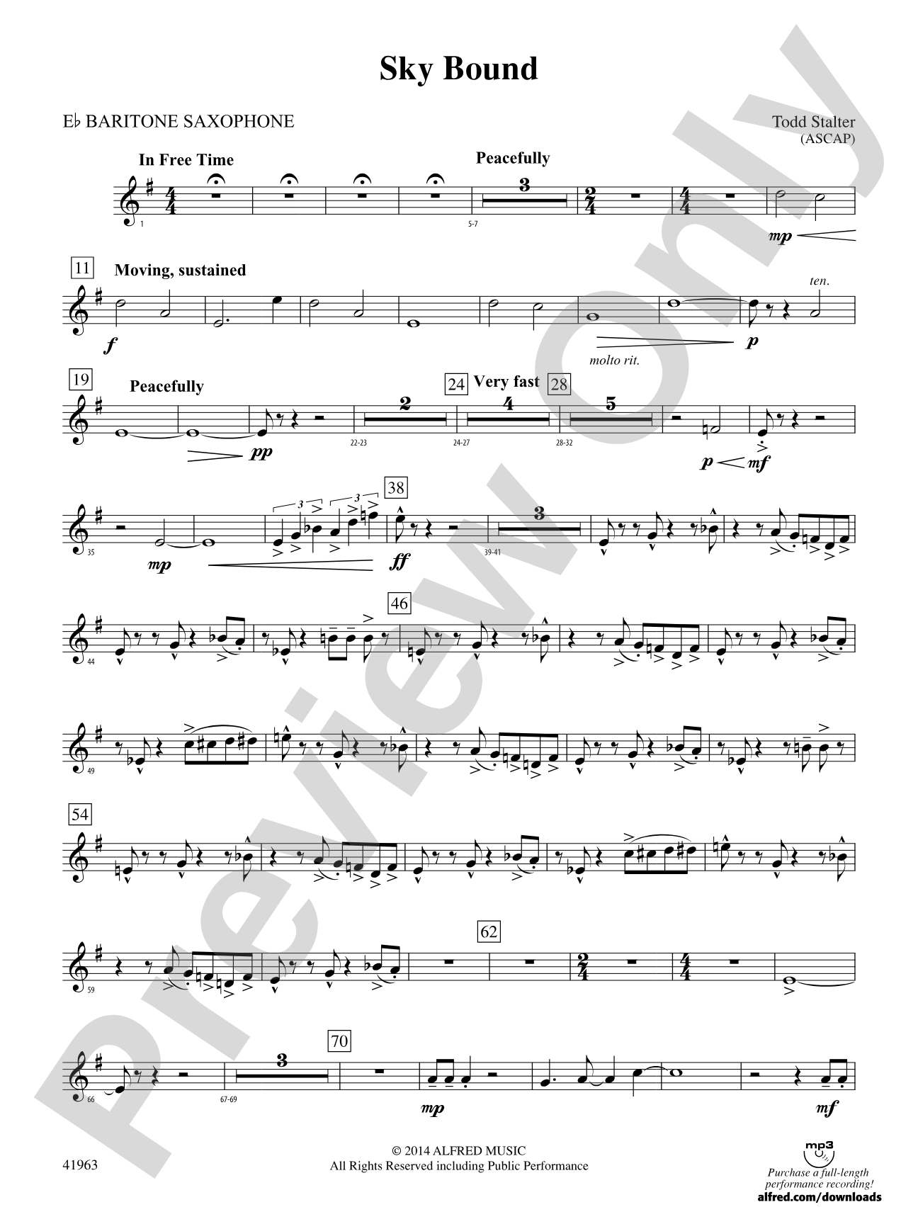 Sky Bound: E-flat Baritone Saxophone
